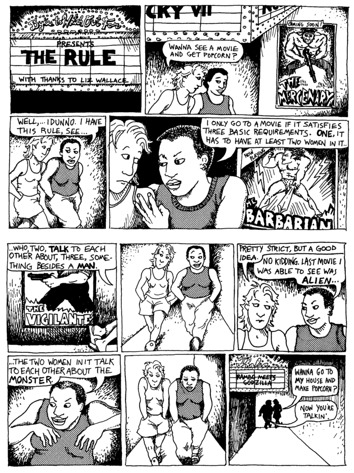 The original Bechdel test cartoon